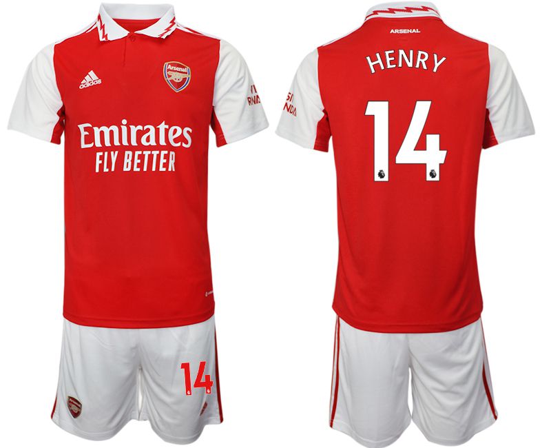 Cheap Men 2022-2023 Club Arsenal home red 14 Soccer Jersey